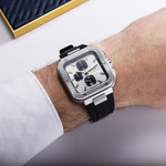 Watch MICHEL HERBELIN cap camarat man rubber strap - view worn 1