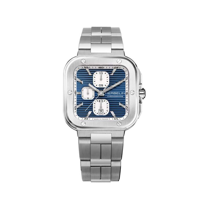 Montre MICHEL HERBELIN cap camarat homme bracelet acier - vue 1