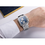Montre MICHEL HERBELIN cap camarat homme bracelet acier - vue porté 1