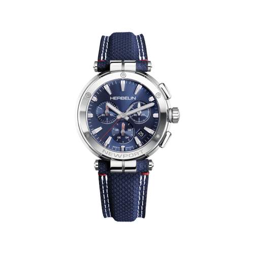 Montre MICHEL HERBELIN newport homme bracelet bleu