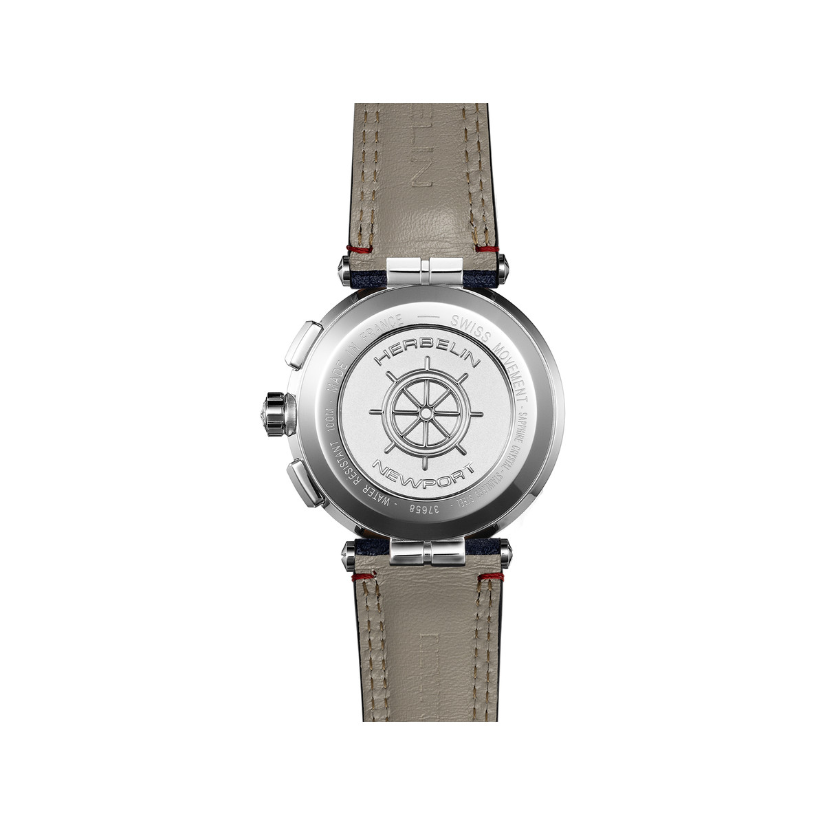 Montre MICHEL HERBELIN newport homme bracelet bleu - vue 3