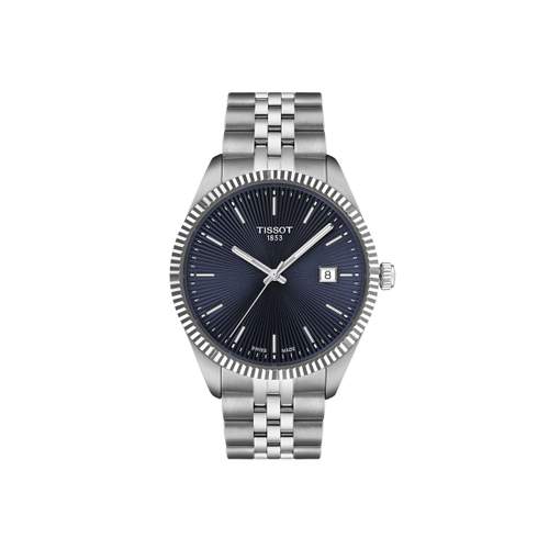 Montre TISSOT T-CLASSIC BALLADE homme cadran bleu bracelet acier inoxydable