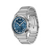 Montre BOSS Candor Chrono homme cadran bleu bracelet acier - vue V2