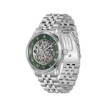 Montre BOSS Principle Skeleton homme cadran vert bracelet acier - vue 2