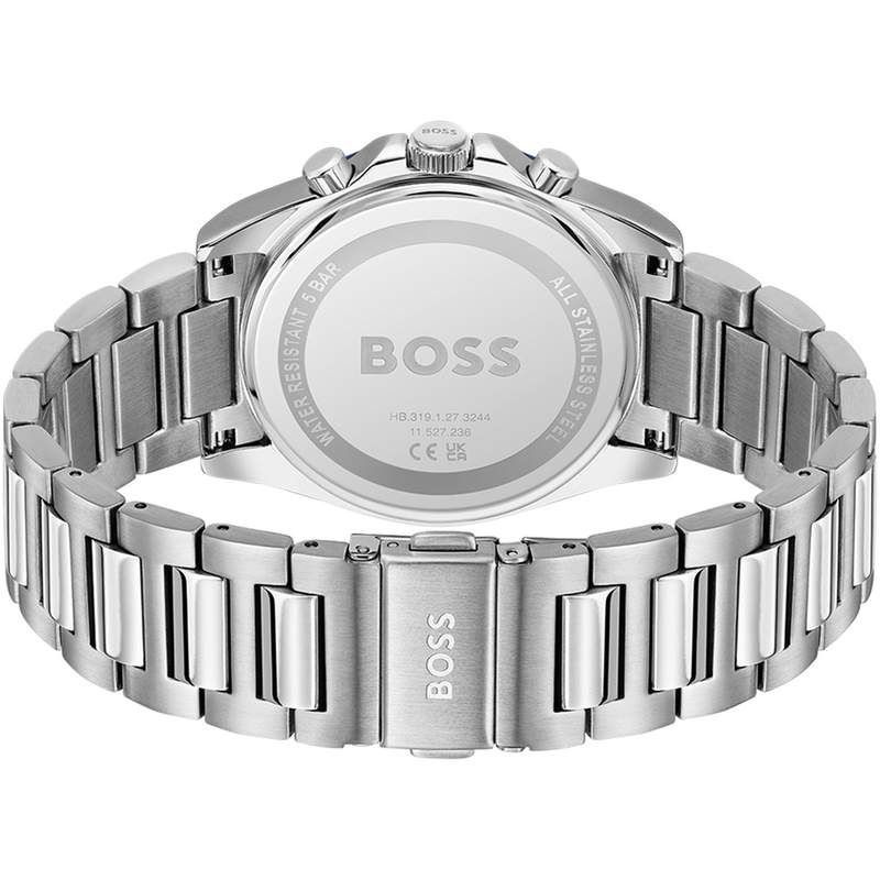 Montre BOSS Strike homme cadran bleu bracelet acier - vue 3