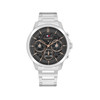 Montre TOMMY HILFIGER Henry homme cadran gris bracelet acier - vue V1