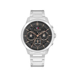 Montre TOMMY HILFIGER Henry homme cadran gris bracelet acier - vue 1