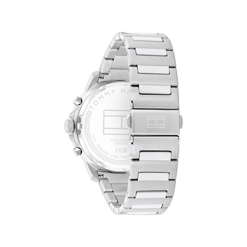 Montre TOMMY HILFIGER Henry homme cadran gris bracelet acier - vue 3