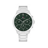 Montre TOMMY HILFIGER Henry homme cadran vert bracelet acier - vue V1