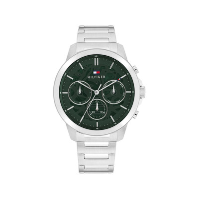 Montre TOMMY HILFIGER Henry homme cadran vert bracelet acier - vue 1