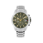 Montre TOMMY HILFIGER Jameson homme cadran vert bracelet acier - vue 1