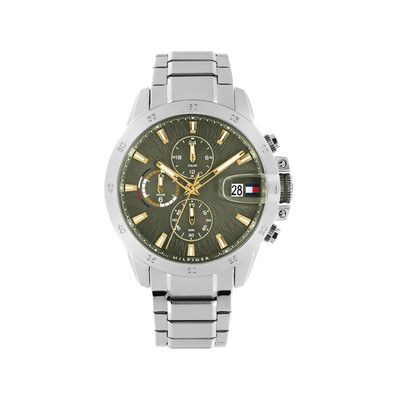 Montre TOMMY HILFIGER Jameson homme cadran vert bracelet acier - vue 1