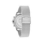 Montre TOMMY HILFIGER Stewart homme cadran blanc bracelet milanais acier - vue 3