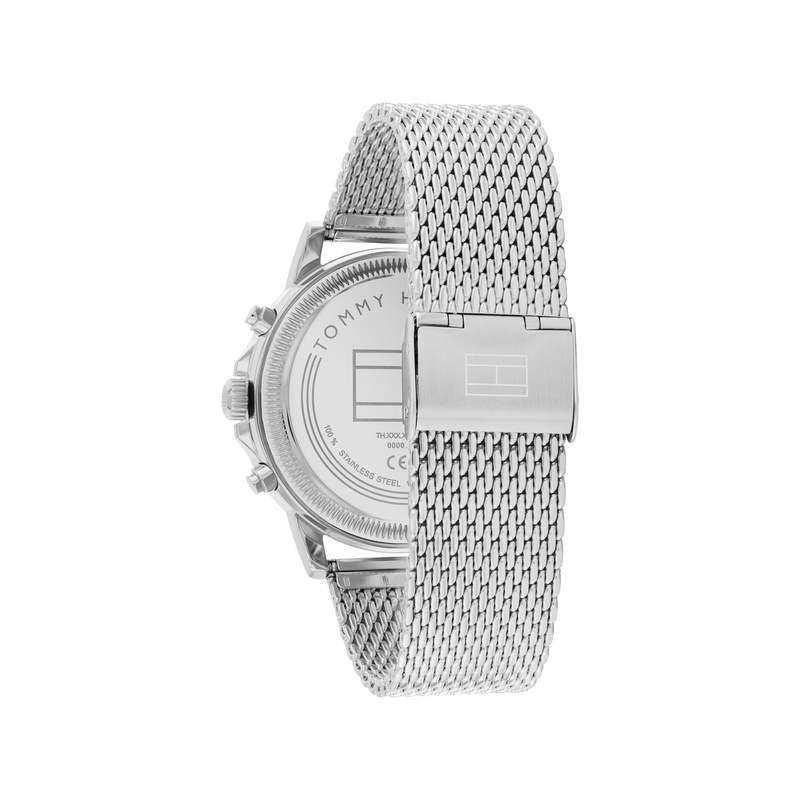 Montre TOMMY HILFIGER Stewart homme cadran blanc bracelet milanais acier - vue 3