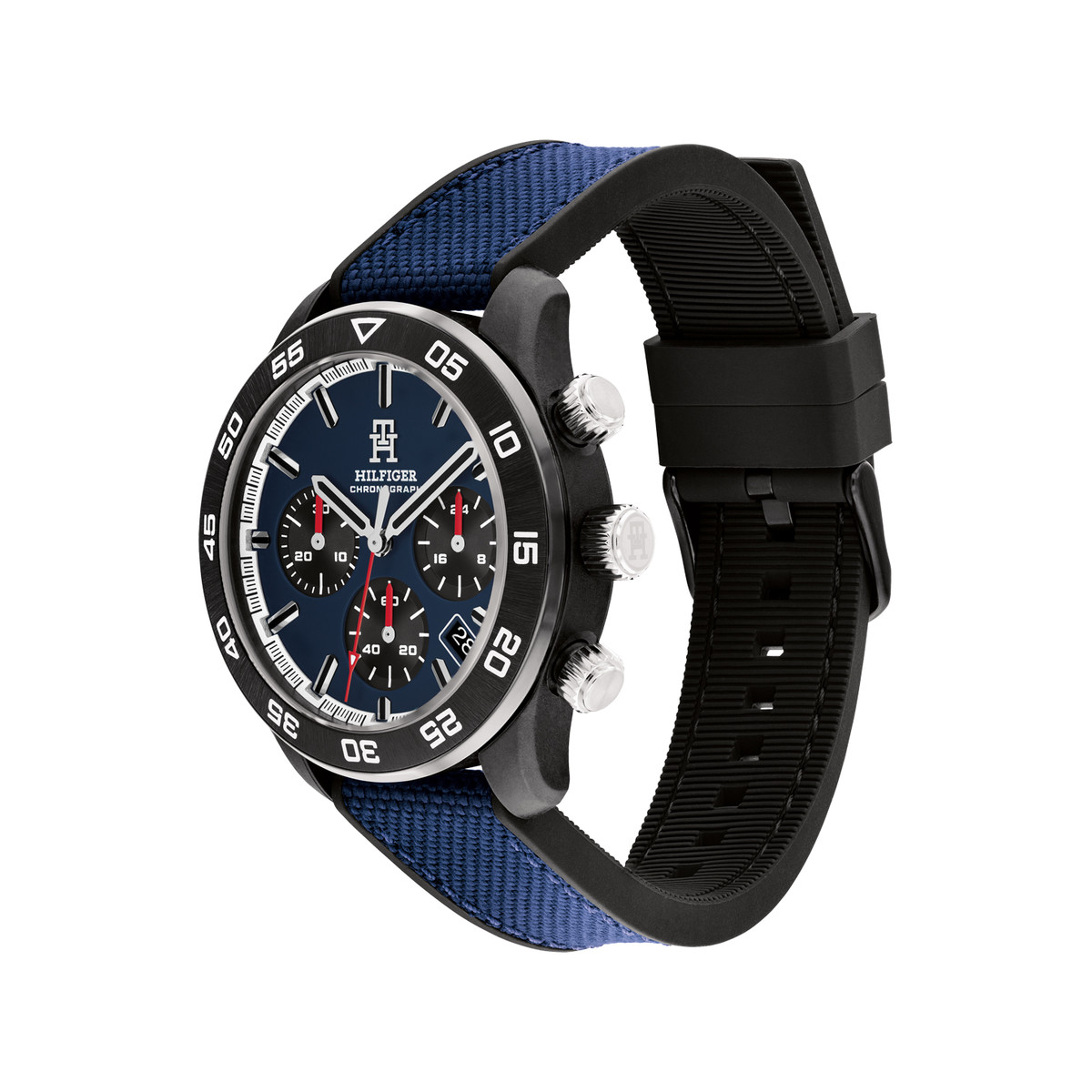 Montre TOMMY HILFIGER Th85 Carbon Bleu homme Bracelet Silicone - vue 2