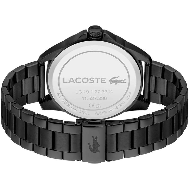 Montre LACOSTE le croc homme acier noir - vue 3