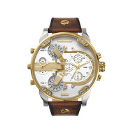 Montre DIESEL mr. daddy 2.0 homme bracelet cuir marron