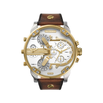 Montre DIESEL mr. daddy 2.0 homme bracelet cuir marron