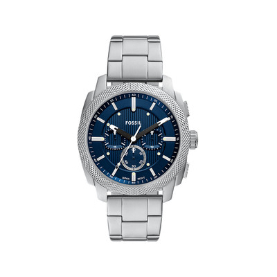 Montre FOSSIL machine homme bracelet acier inoxydable argent - vue 1