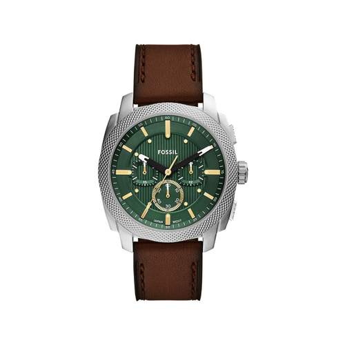 Montre FOSSIL machine homme bracelet cuir marron