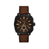 Montre FOSSIL machine homme bracelet cuir marron - vue V1