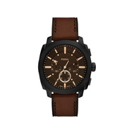 Montre FOSSIL machine homme bracelet cuir marron