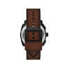 Montre FOSSIL machine homme bracelet cuir marron - vue V3