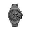 Montre DIESEL mega chief slim homme bracelet acier inoxydable gris anthracite - vue V1