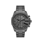 Montre DIESEL mega chief slim homme bracelet acier inoxydable gris anthracite - vue 1