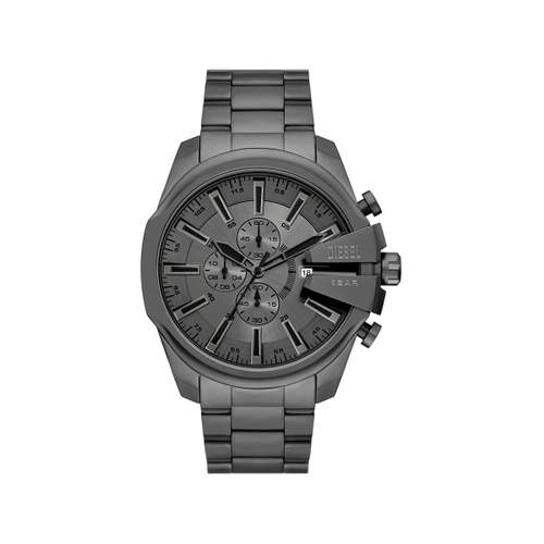 Montre DIESEL mega chief slim homme bracelet acier inoxydable gris anthracite