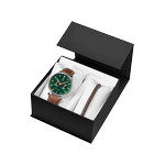 Montre PIERRE LANNIER essential homme bracelet cuir brun - vue 1