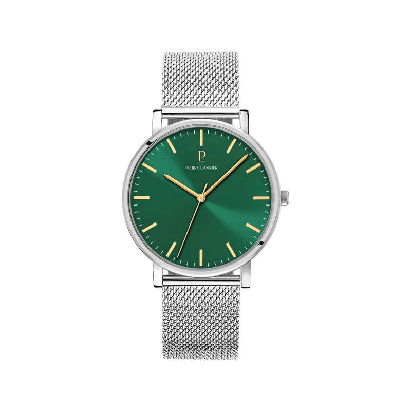 Montre PIERRE LANNIER essential homme bracelet acier gris - vue 1