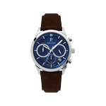 Montre PIERRE LANNIER monarck homme bracelet cuir brun - vue 1