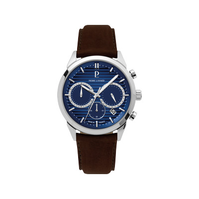 Montre PIERRE LANNIER monarck homme bracelet cuir brun - vue 1
