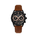 Montre PIERRE LANNIER monarck homme bracelet cuir brun - vue 1