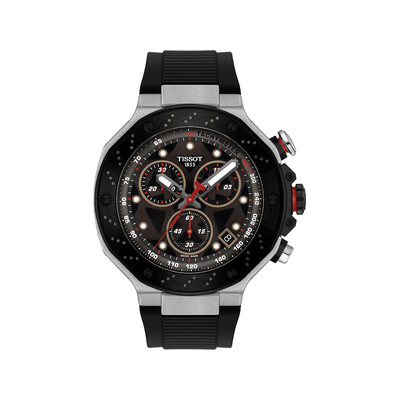 Montre TISSOT T-SPORT T-RACE MOTOGP 2025 homme cadran noir bracelet synthétique noir