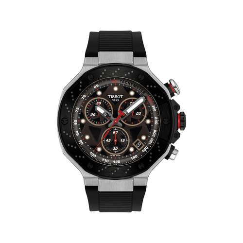 Montre TISSOT T-SPORT T-RACE MOTOGP 2025 homme cadran noir bracelet synthétique noir