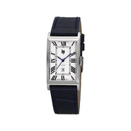 Montre LIP CHURCHILL homme automatique, acier bracelet cuir bleu