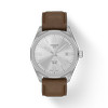 Montre TISSOT prc 100 solar homme solaire, bracelet cuir brun - vue V1