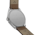 Montre TISSOT PRC 100 SOLAR homme cadran blanc bracelet cuir brun - vue D3