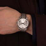 BALMAIN beleganza herenhorloge met roestvrijstalen band in grijs - gedragen 1