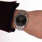 Montre BALMAIN beleganza homme bracelet acier inoxydable gris - vue porté 2