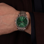 Montre BALMAIN beleganza homme bracelet acier inoxydable gris - vue porté 1