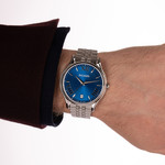 Montre BALMAIN beleganza homme bracelet acier inoxydable gris - vue porté 2