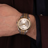 Montre BALMAIN beleganza homme bracelet acier inoxydable bicolore jaune - vue Vporté 1