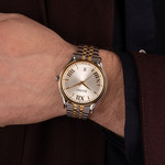 BALMAIN beleganza men's watch bicolor yellow stainless steel bracelet - view worn 1