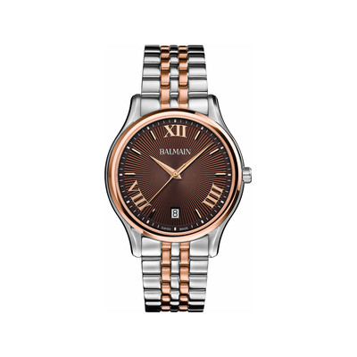 Montre BALMAIN beleganza homme bracelet acier inoxydable bicolore rose - vue 1