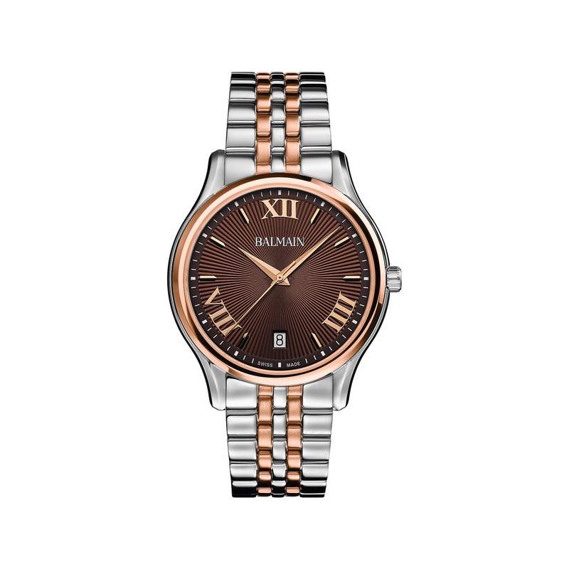 Montre BALMAIN beleganza homme bracelet acier inoxydable bicolore rose - vue 1