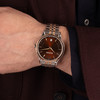 Montre BALMAIN beleganza homme bracelet acier inoxydable bicolore rose - vue Vporté 1