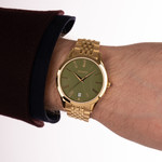 Montre BALMAIN classic R homme bracelet pvd doré - vue porté 2